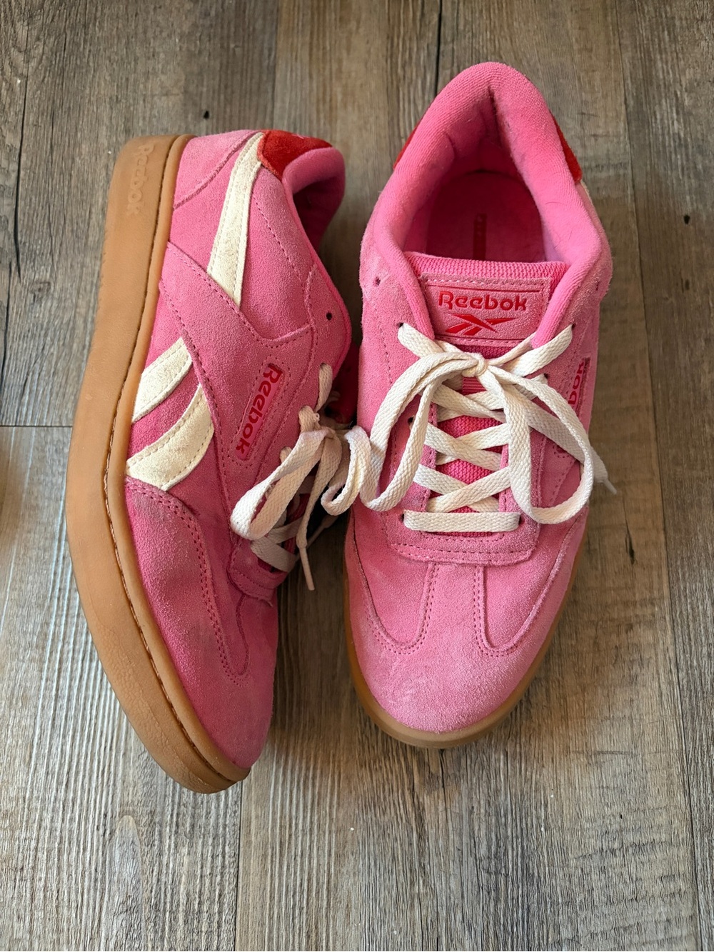 Pink Rebook Sneakers